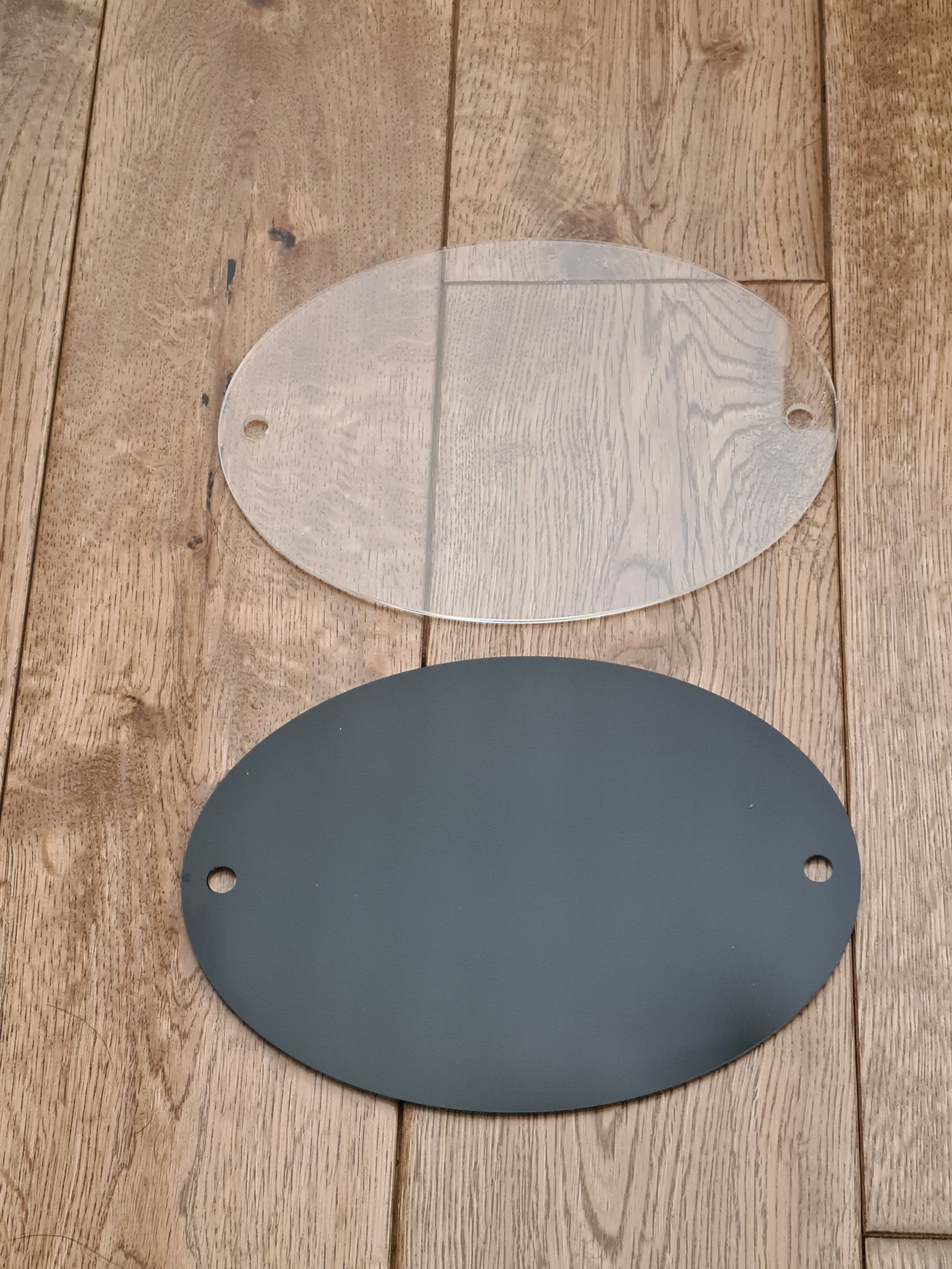 Acrylic Oval House Wall Sign / Plaque-Mackie Direct
