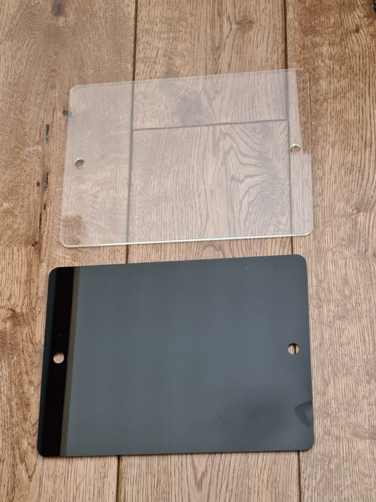 Acrylic Rectangle House Wall Sign / Plaque - Mackie DIrect