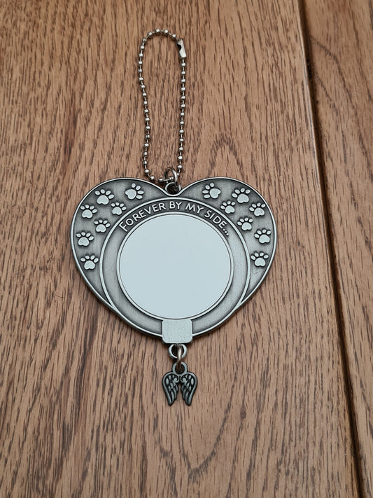 Sublimation Hanging Heart Shaped Pet Memorial Charm - Mackie Direct