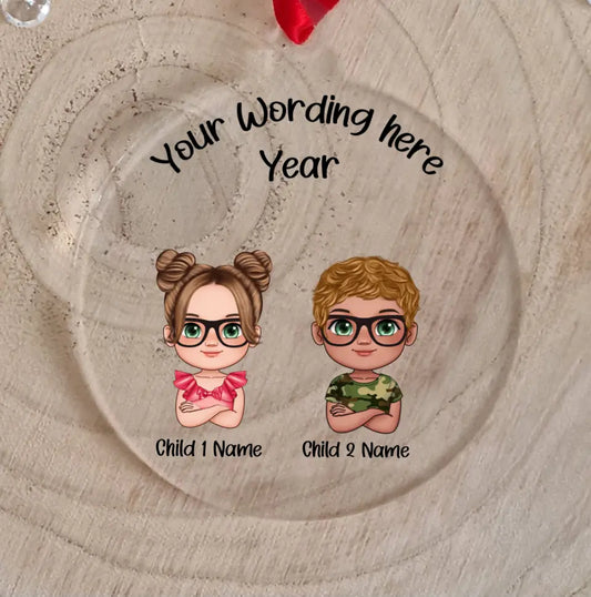 UV Printed Grandchildren Bauble - Mackie Direct